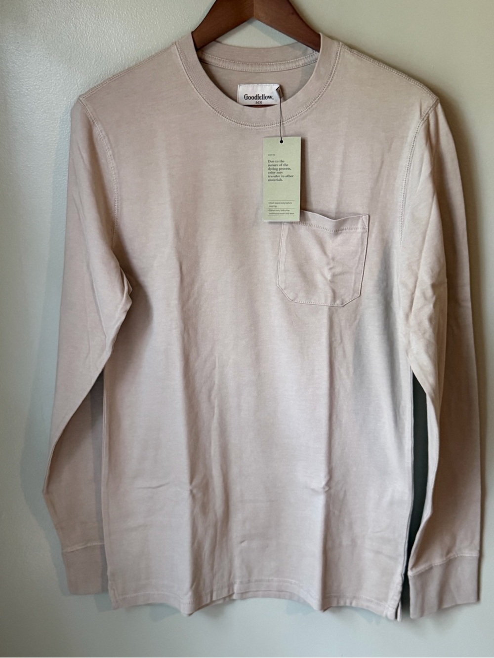 Target Goodfellow & Co Men’s Long-Sleeve Pocket Tee — Beige